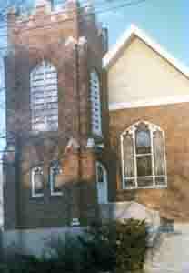 picture of Calvary Community Church, 1957; shared by John and Sharon (Brandenburg) Oellerich